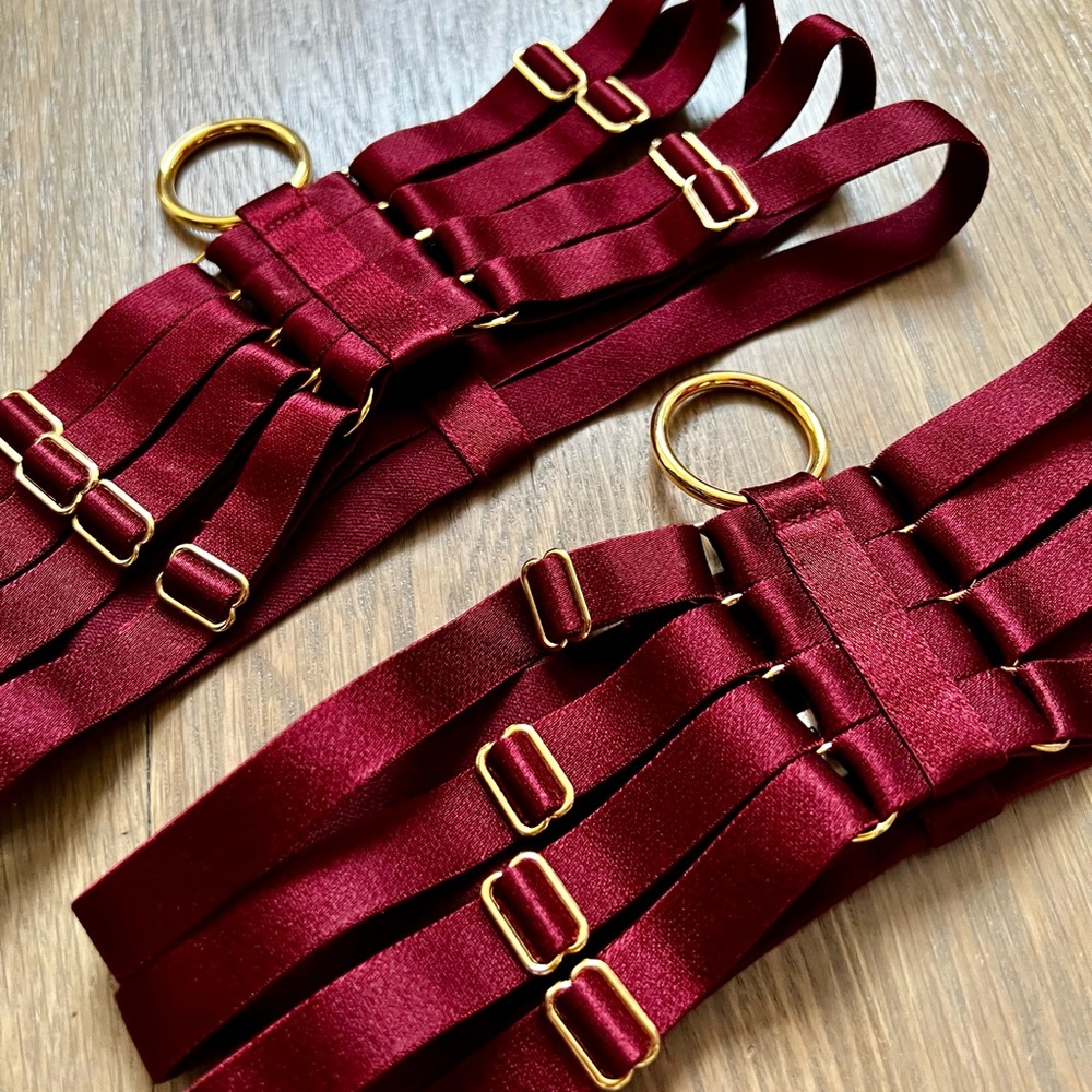 Bordelle Bondage Webbed Garters